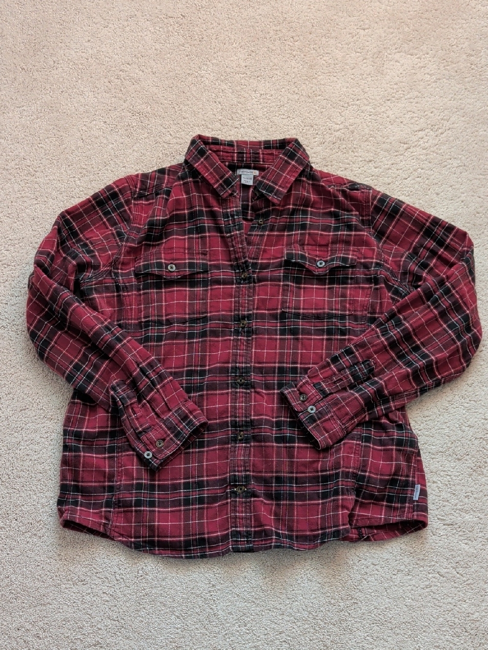 Carhartt Women's Plaid Flannel Shirt Size XL